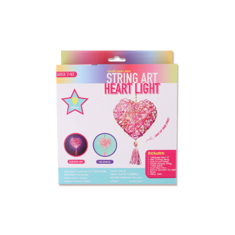 String Art Heart Light Mainan Kreatif Kanak-kanak